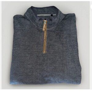 Dakota Grizzly Mens Dash 1/4 Zip Pullover Sweater Size 2XL Charcoal Gray Casual
